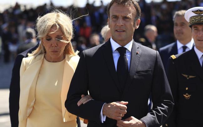 Emmanuel y Brigitte Macron, en una imagen de archivo.