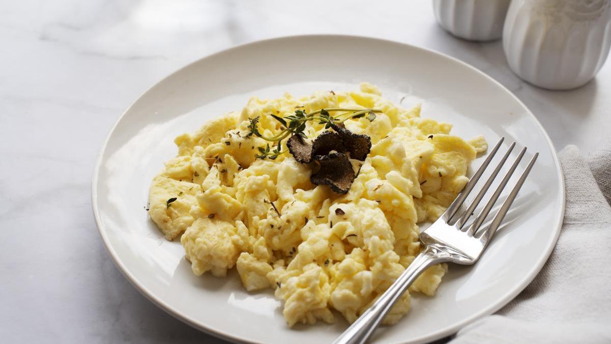 Huevos revueltos.