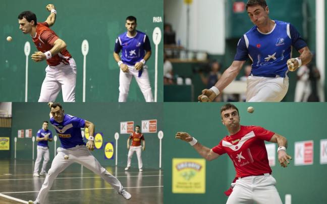 Altuna III, Peio Etxeberria, Jaka y Peña II, los cabezas de serie del Cuatro y Medio.