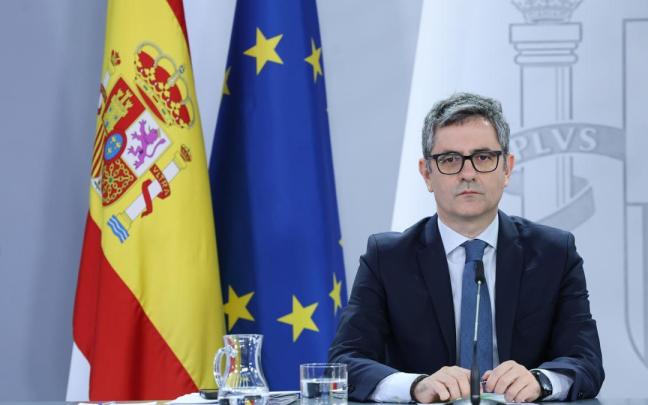 El ministro de la Presidencia, Justicia y Relaciones con las Cortes, Félix Bolaños.
