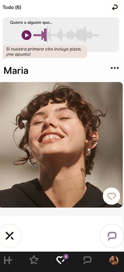 Imagen de la app Hinge.