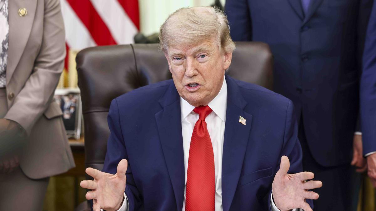 Imagen de archivo del presidente estadounidense, Donald Trump