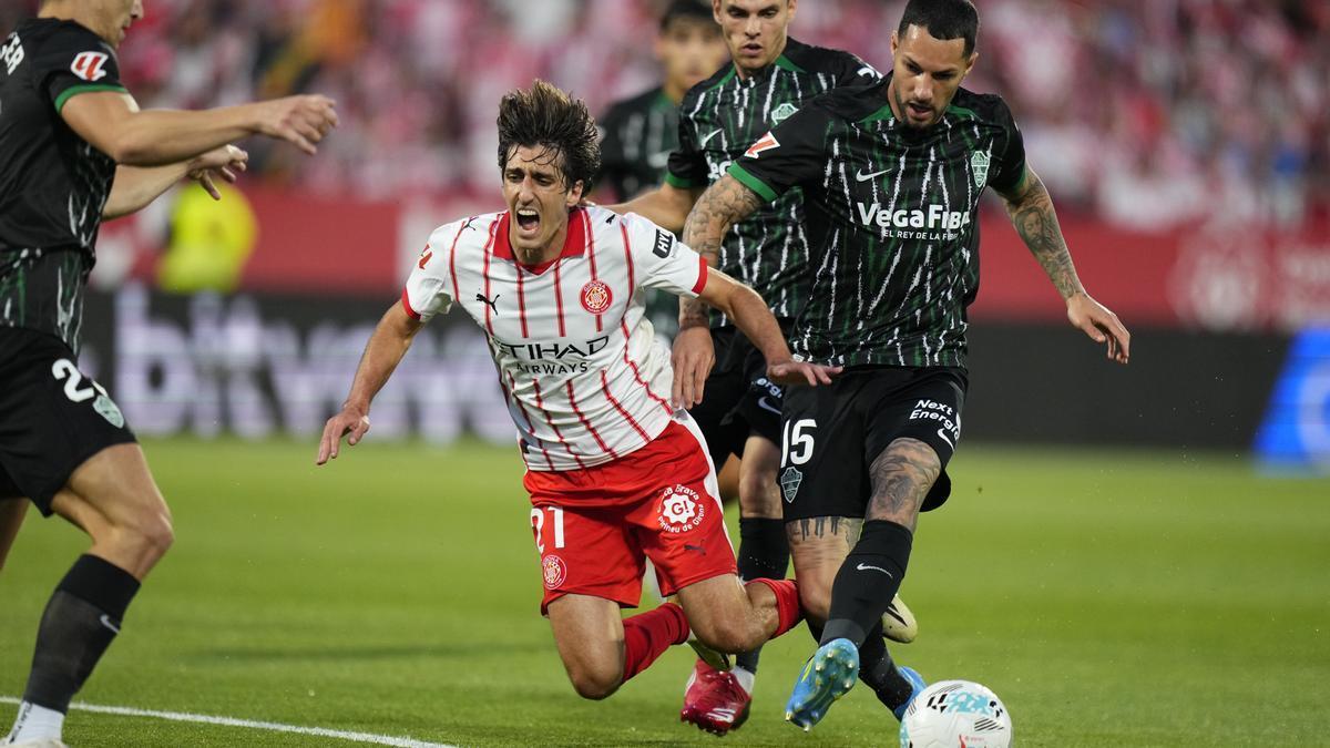 Imagen del partido entre el Girona y el Elche de la temporada 25/26 de LaLiga.