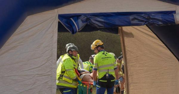 Simulacro de accidente aéreo en el aeropuerto de Foronda. Foto: Departamento de Seguridad del Gobierno Vasco