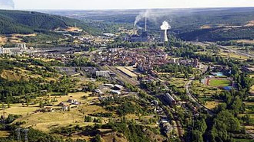Vista aérea de La Robla, localidad donde ha ocurrido el suceso