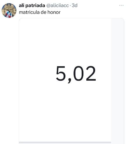 Tweet de @aliciiacc.