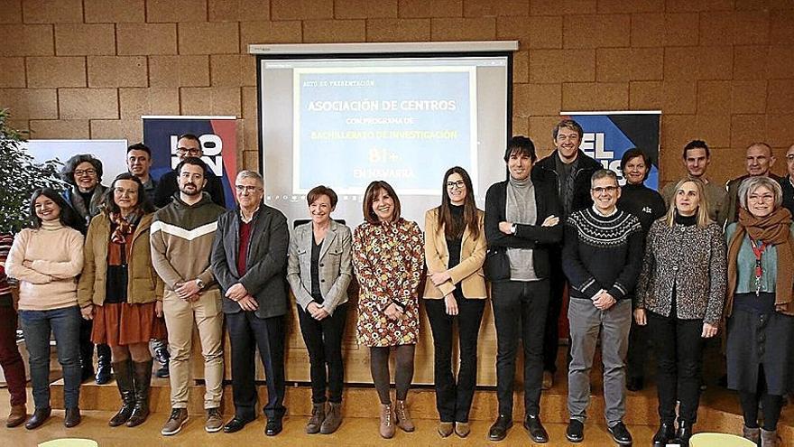 Integrantes de los institutos que ofertan el Bi+, durante  la presentación de la asociación.