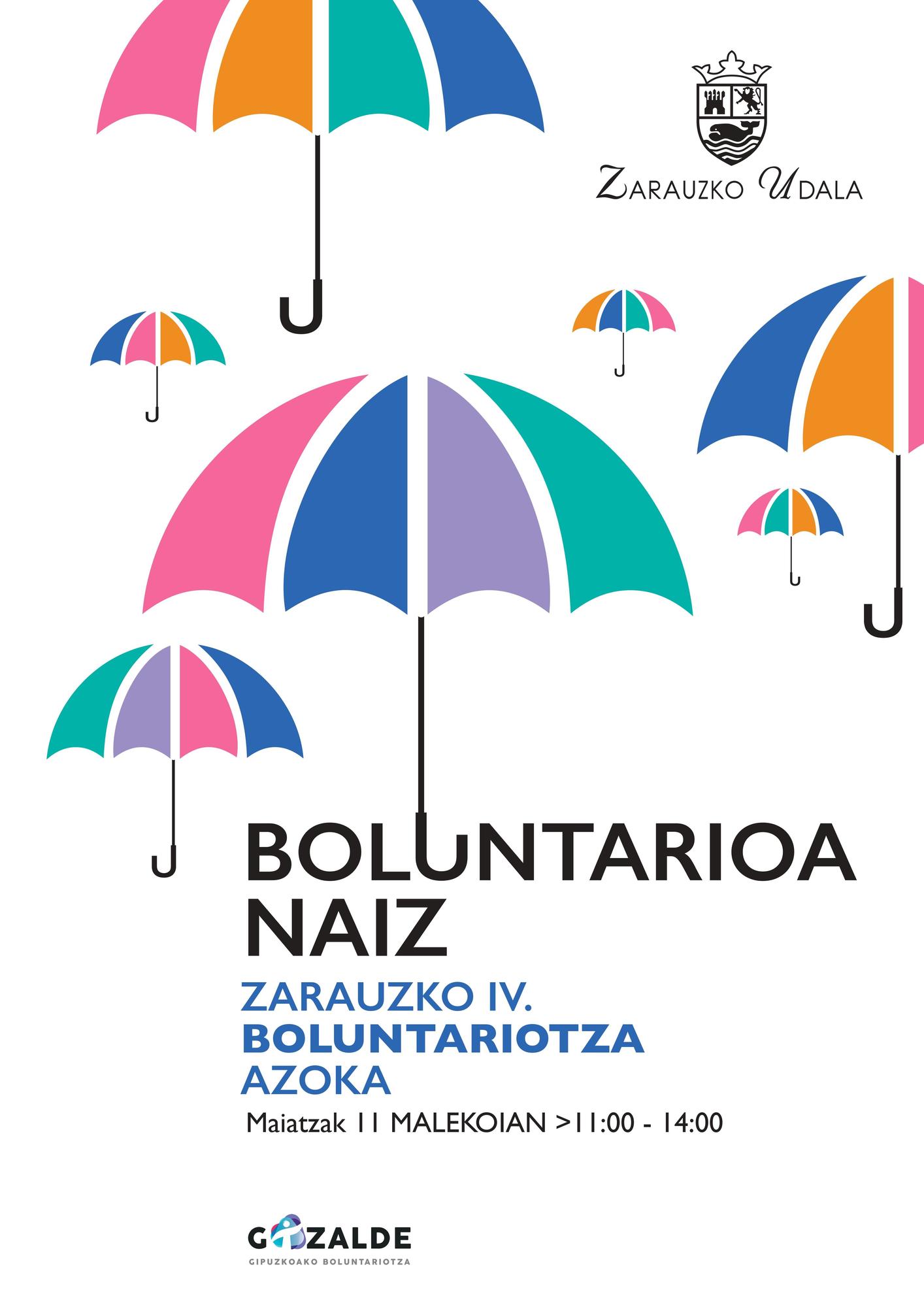 Cartel de la Feria del Voluntariado de este domingo.