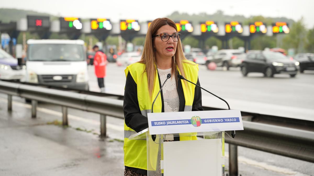 La directora de Tráfico del Gobierno Vasco, Estibaliz Olabarri