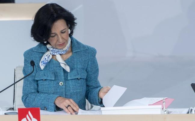 La presidenta del Banco Santander, Ana Botín.
