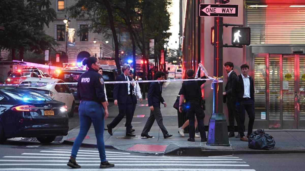 El dispositivo policial desplegado en Nueva York durante la alerta por el tiroteo