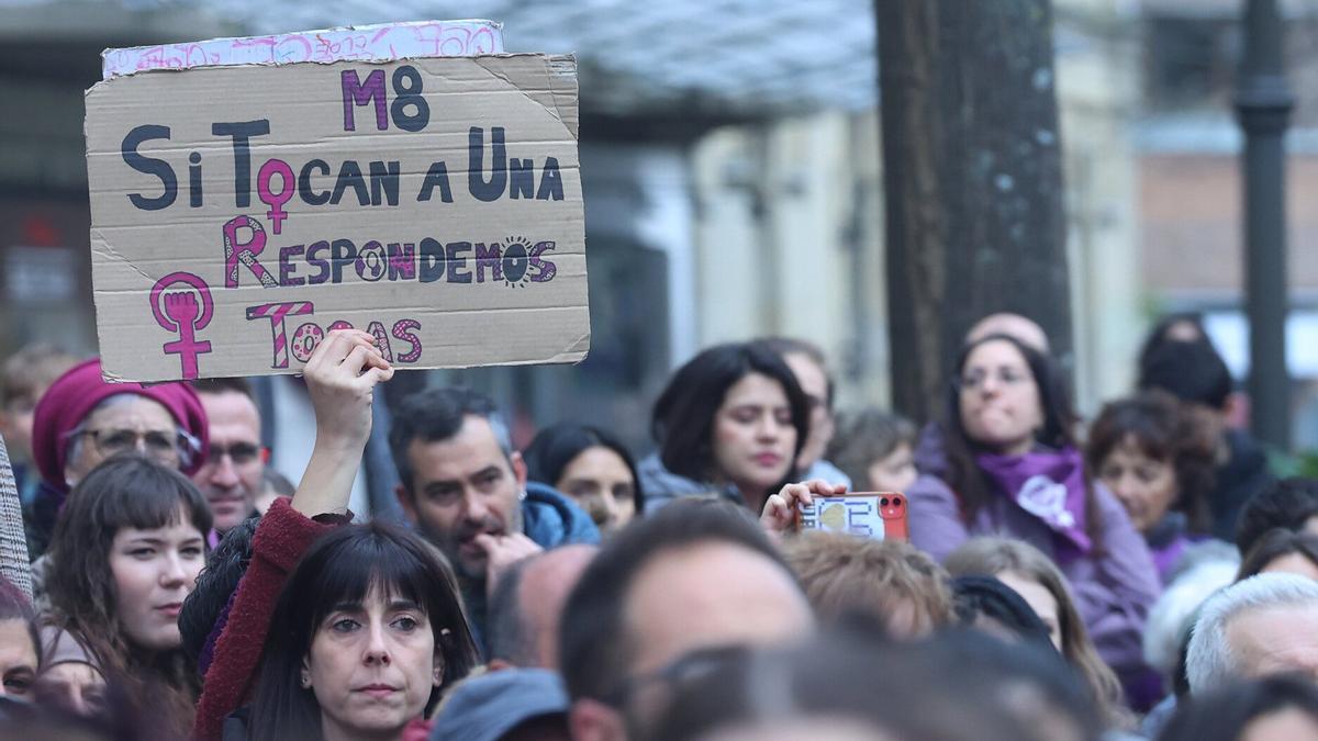Manifestación con motivo del Día de la Mujer.