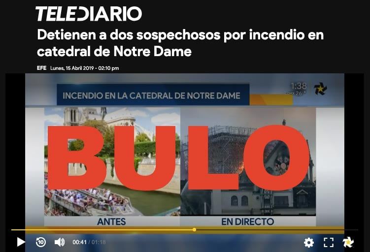Captura confirmando el bulo.