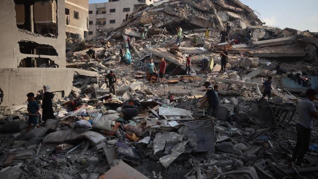 La ciudad de Gaza, arrasada tras la agresión israelí.