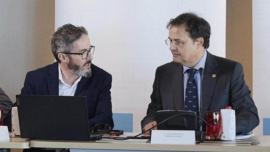 El consejero de Salud, Alberto Martinez, y Gontzal Tamayo, viceconsejero de Salud y Transformacion Digital