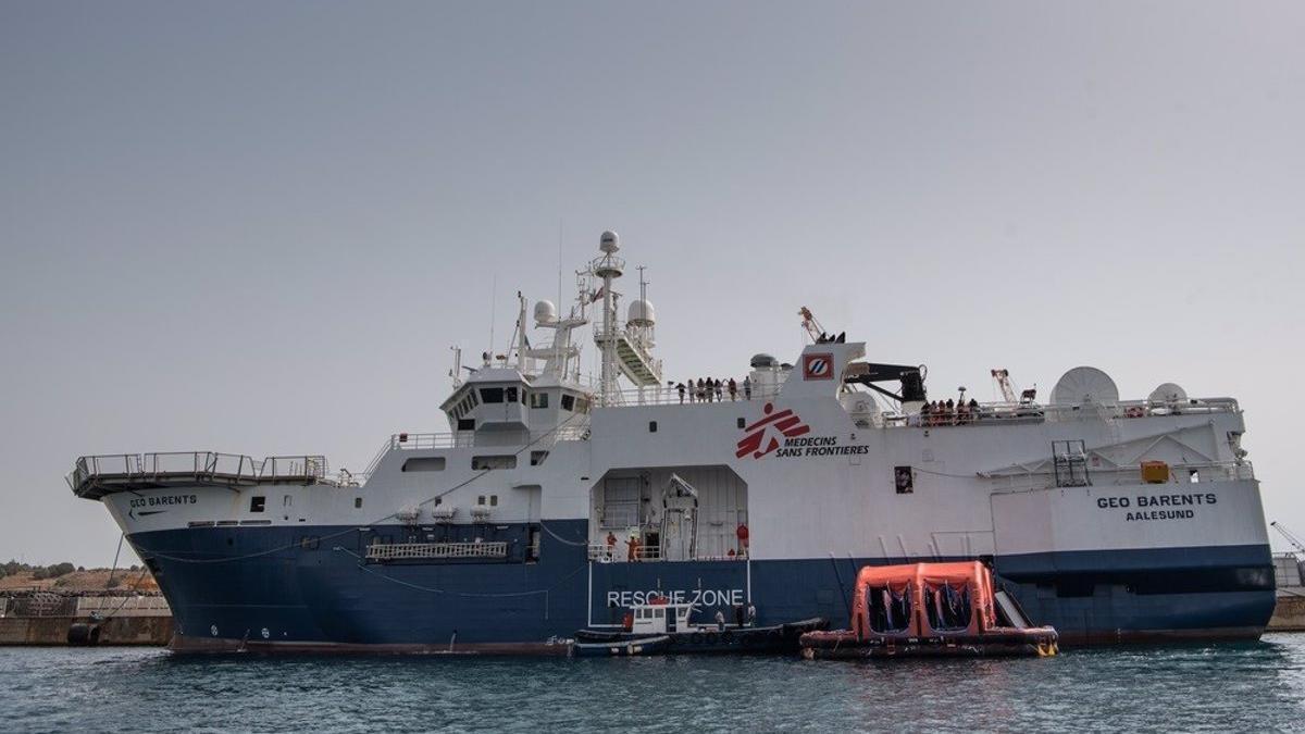 Un barco de rescate de MSF, en una imagen de archivo.