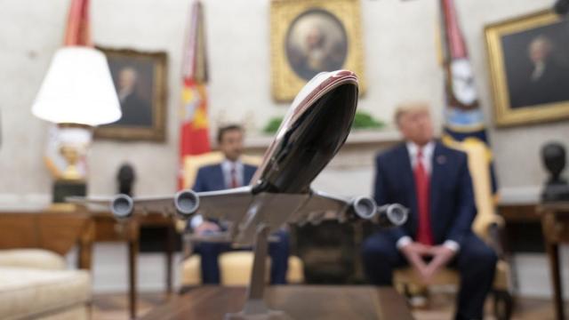 Imagen de archivo de una maqueta de un Boeing 747 en el Despacho Oval. / EP Imagen de archivo de una maqueta de un Boeing 747 en el Despacho Oval.