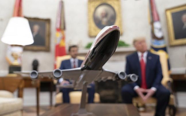 Imagen de archivo de una maqueta de un Boeing 747 en el Despacho Oval. / EP Imagen de archivo de una maqueta de un Boeing 747 en el Despacho Oval.