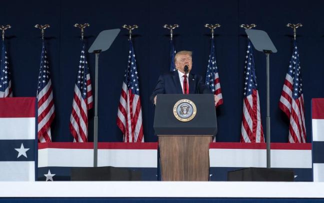 Trump ha sostenido un emotivo discurso por el 250 aniversario de la independencia
