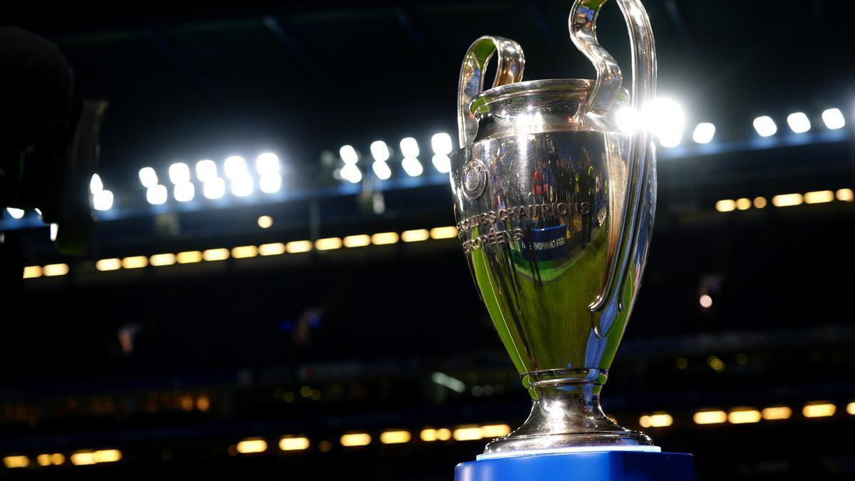 El trofeo de la Champions League.