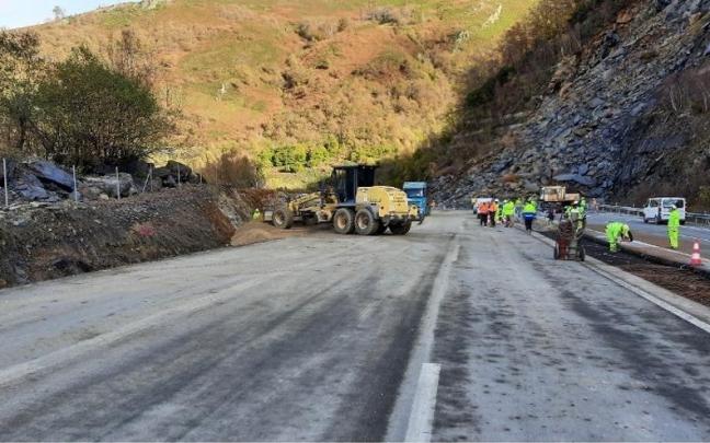 Una autopista en obras.