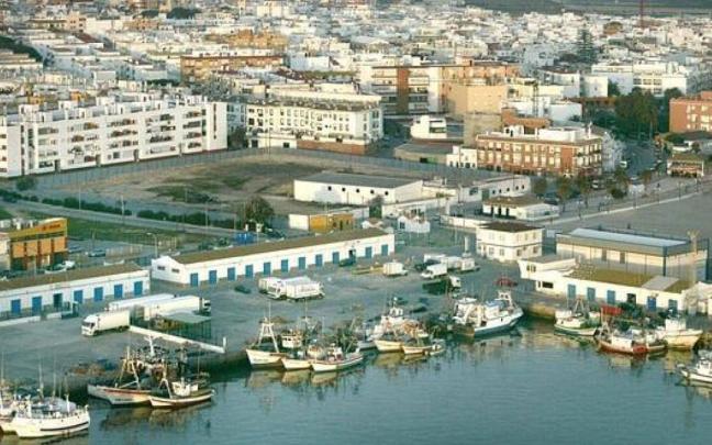 Vista aérea del puerto de Barbate