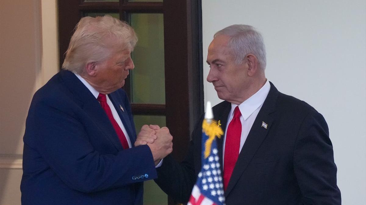 El presidente de Estados Unidos, Donald Trump, y el primer ministro de Israel, Benjamin Netanyahu, en una foto de archivo.
