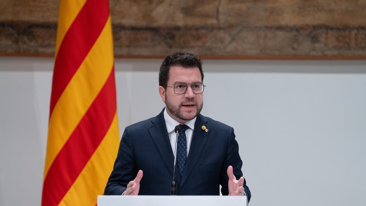 El president de la Generalitat, Pere Aragonès, afirma que llegará hasta le final.