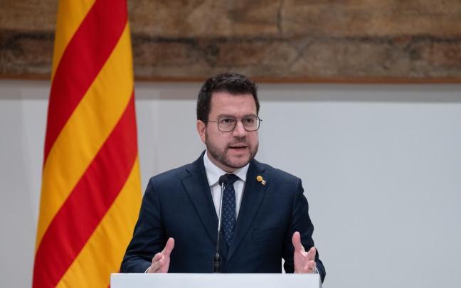 El president de la Generalitat, Pere Aragonès, afirma que llegará hasta le final. / EP El president de la Generalitat, Pere Aragonès, afirma que llegará hasta le final.