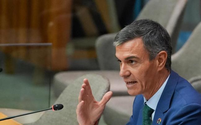 Pedro Sánchez durante su estancia en Naciones Unidas