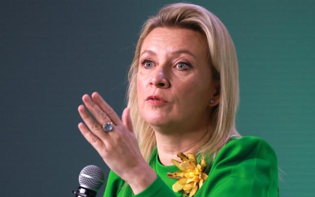La portavoz del Ministerio de Exteriores de Rusia, Maria Zajarova.