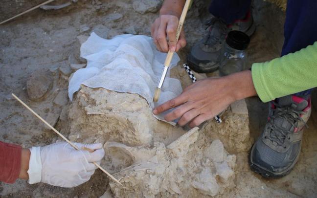 Un equipo de historiadores en una imagen de archivo.