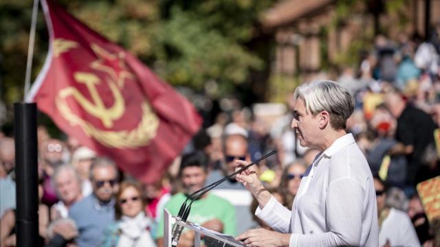 La candidata a la presidencia por el Frente Amplio, Ada Colau.