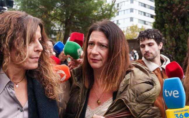 La exmilitante del PSOE Leire Díez a su llegada a los juzgados de la Plaza Castilla.