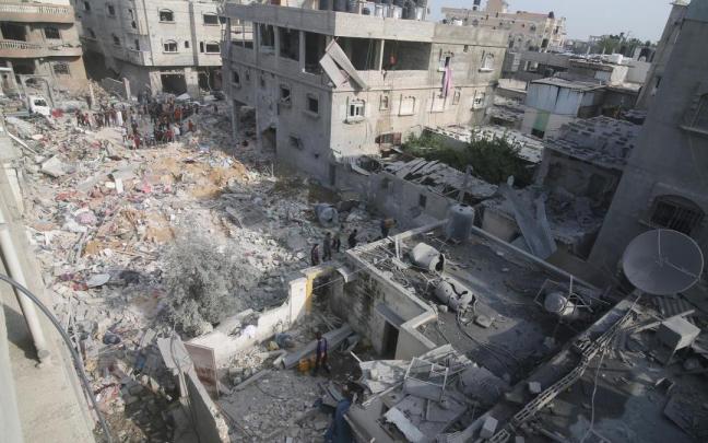 Israel ha vuelto a bombardear la franja de Gaza. Israel ha vuelto a bombardear la franja de Gaza.