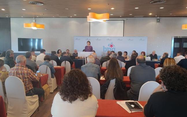 El BNG reúne en Teo (A Coruña) a su Consello Nacional, en el que interviene la líder de la formación, Ana Pontón.