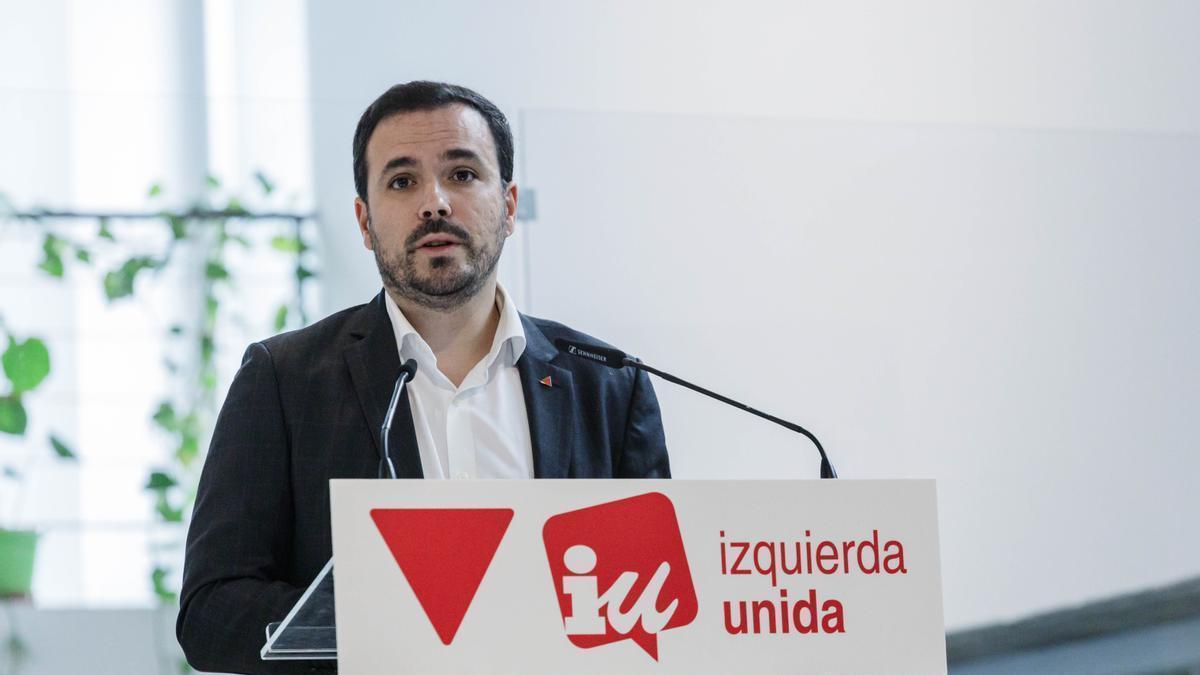 El coordinador de Izquierda Unida, Alberto Garzón.