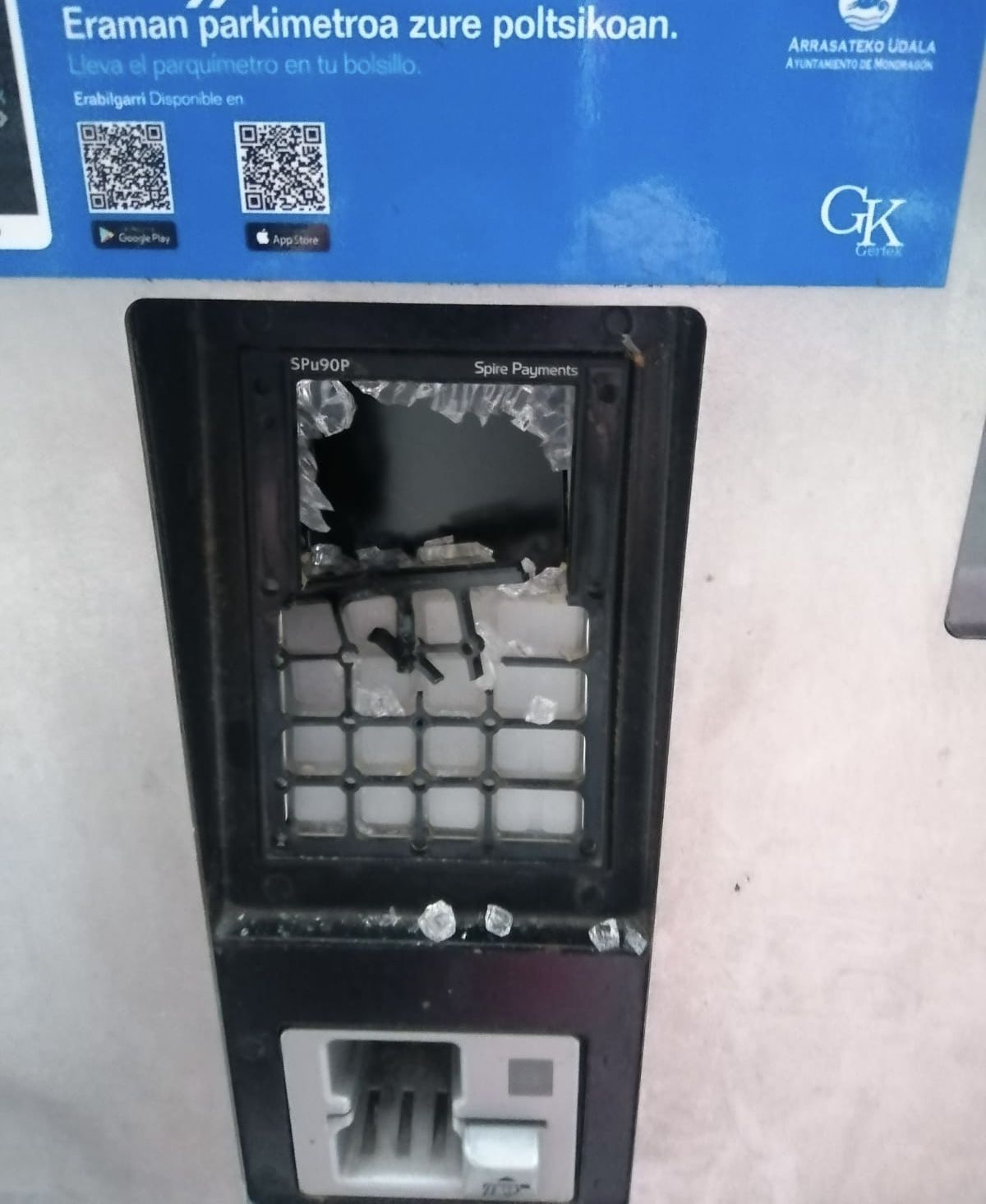 El pago con tarjeta no podrá realizarse hasta que se reparen las máquinas.