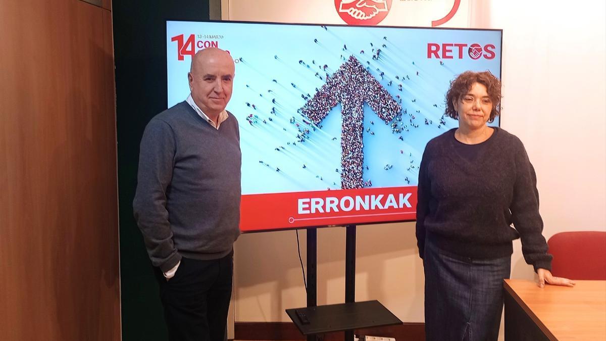 Raúl Arza y Arantxa Ruiz, de UGT Euskadi.