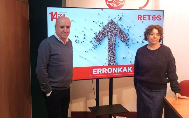 Raúl Arza y Arantxa Ruiz, de UGT Euskadi.