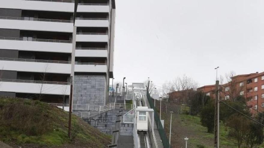 Ascensor en Bilbao.