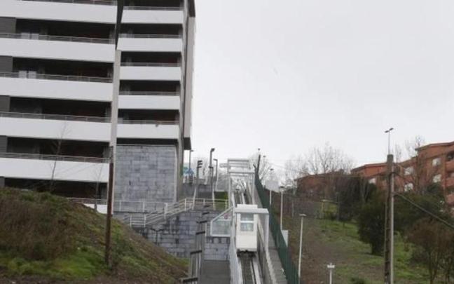 Ascensor en Bilbao.