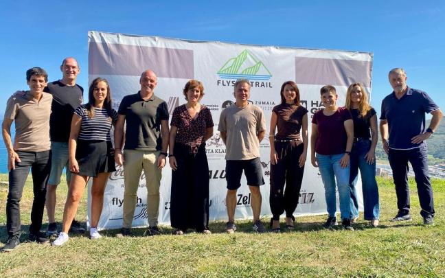 Presentación de la edición número 17 del Flysch Trail de Zumaia en el caserío Santa Klara.