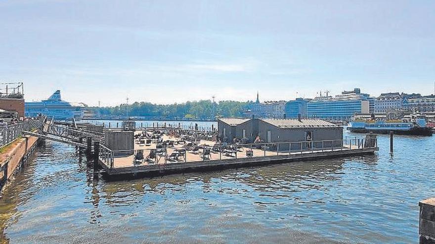 Sauna bat Helsinkiko erdigunean.