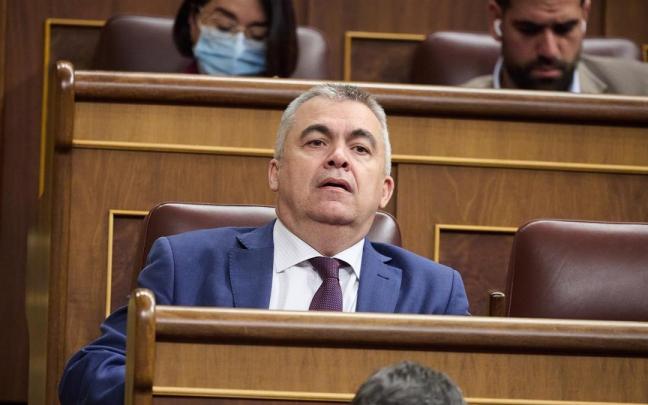 El exsecretario de Organización del PSOE Santos Cerdán en el Congreso de los Diputados.