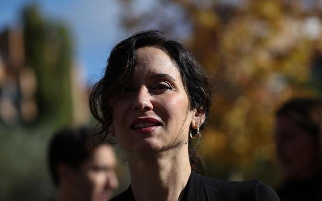 La presidenta de la Comunidad de Madrid, Isabel Díaz Ayuso, participa en la I convención ideológica de NNGG de Madrid