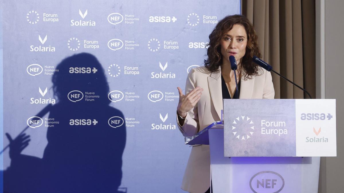 Isabel Díaz Ayuso, presidenta de la Comunidad de Madrid.