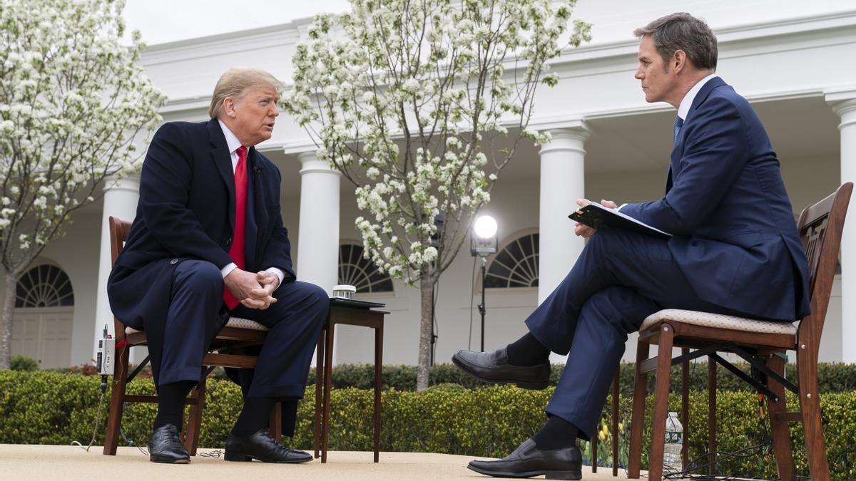 Trump, durante una entrevista en la cadena Fox.