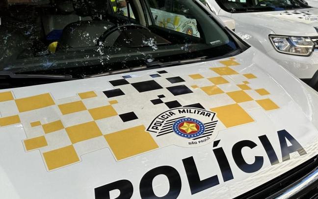 Vehículo policial en São Paulo.