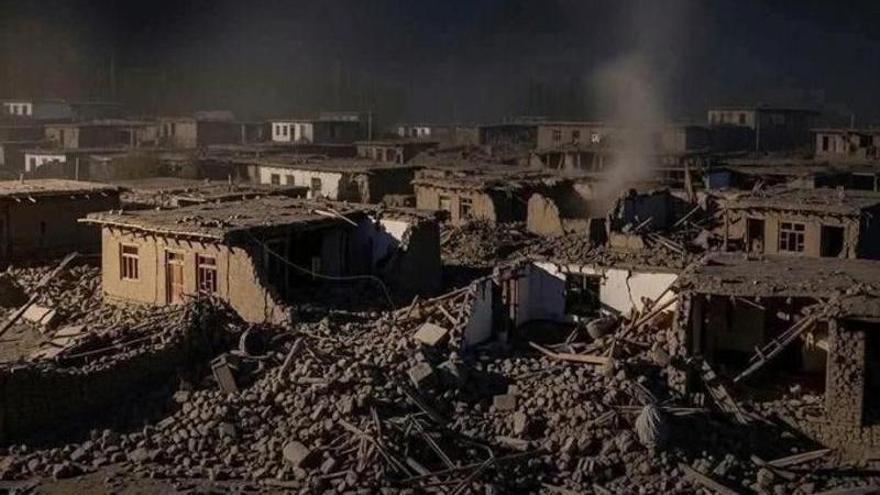 Imagen de una de las zonas afectadas por el fuerte seísmo sucedido en Afganistán